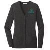 (KM) Ladies Marled Cardigan Sweater Thumbnail